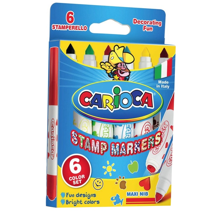 Set 6 Markere Carioca stampile