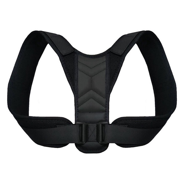 Ham corectie postura Ouyifan, elastan/nylon, reglabila, negru, S