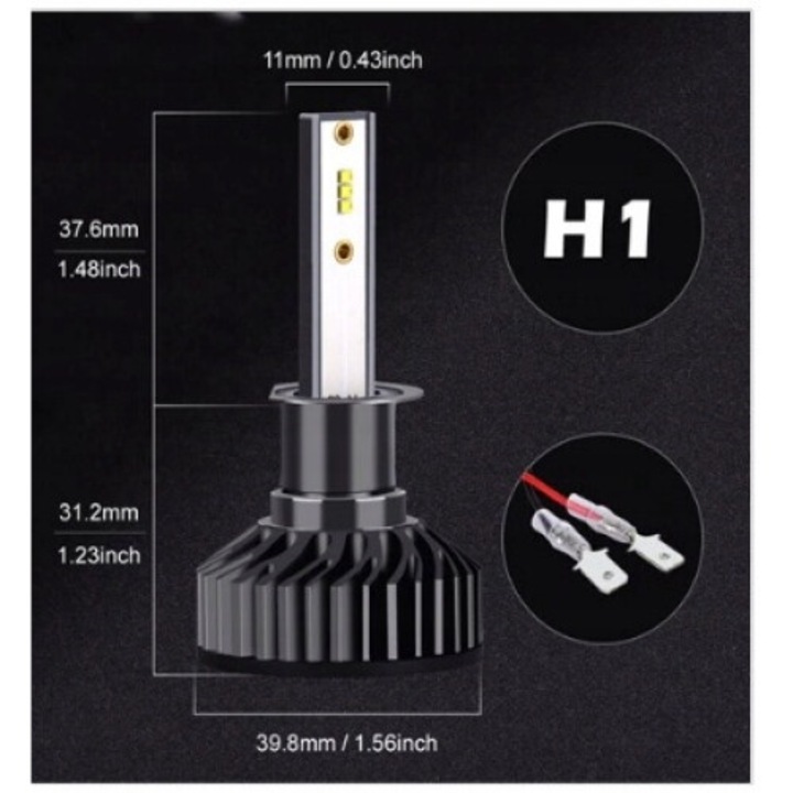 LED izzó, mini H1, XStorm CPS1860, 20000lm, CAN, ideális vágás