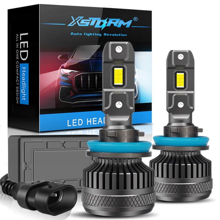 LED izzók H11, XStorm R45, 130W, 30000lm, CANBUS, erős, utólagos, 2 db