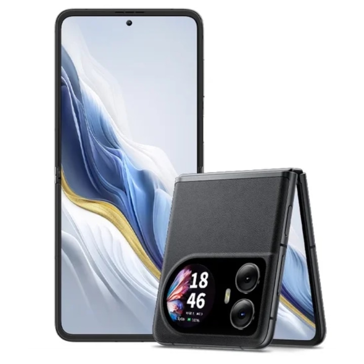 Telefon mobil Blackview HERO10, Black, 4G, Display 6.9" Amoled Pliabil, 36GB RAM (12GB + 24GB extensibili), 256GB ROM, Android 13, MTK Helio G99, 108MP+32MP ArcSoft 9.0, OTA, NFC, Face ID, Dual SIM