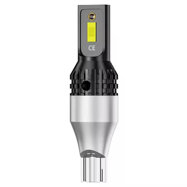Bec Auto LED T15 W16W, AutoREY®, Tehnologie Canbus Fara Eroare, Luminozitate 1200 Lumeni, Temperatura Culoare 6500K, Plug & Play Fara Polaritate, Alimentare 12V, Durata De Viata Pana La 60.000 Ore, Instalare Usoara, Negru