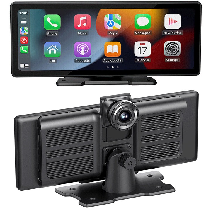 Навигация, дисплей 10,26 инча, безжична Apple Carplay и Android Auto, Bluetooth, сензорен екран, огледален екран, включена камера за заден ход, черен