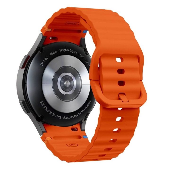 TECH-PROTECT SILICONE SPORT SAMSUNG GALAXY WATCH 4 / 5 / 5 PRO / 6 / 7 / FE készülékhez óraszíj narancssárga