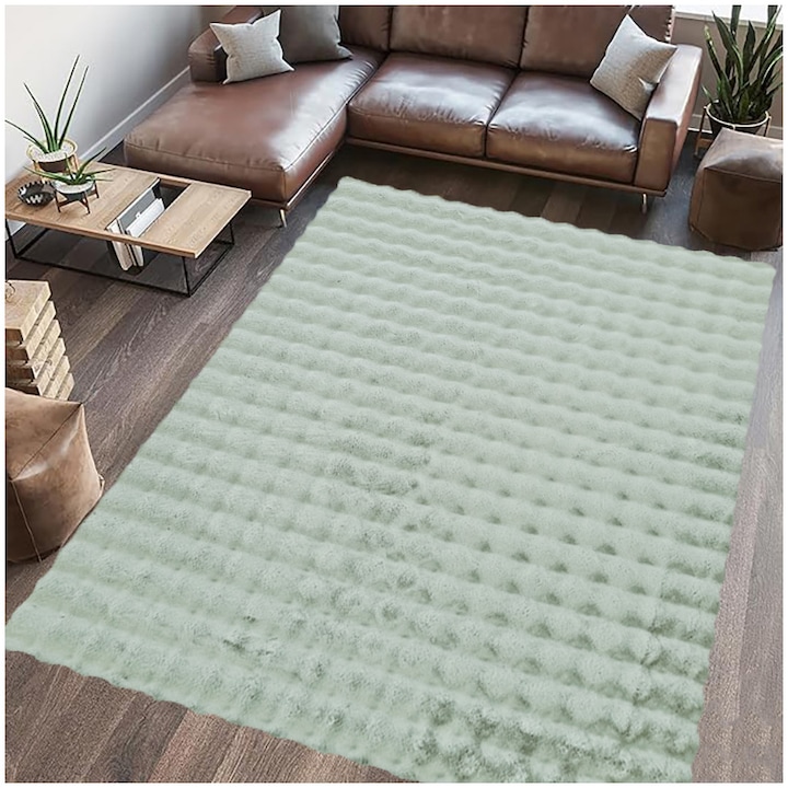 Килим Heinner Home Paopao, Правоъгълен, 80 x 150 см, 1600 гр/м², 100% полиестер, Сив