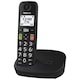 Telefon Fix fara fir pentru batrani Panasonic KX-TGU110FXB, DECT, negru