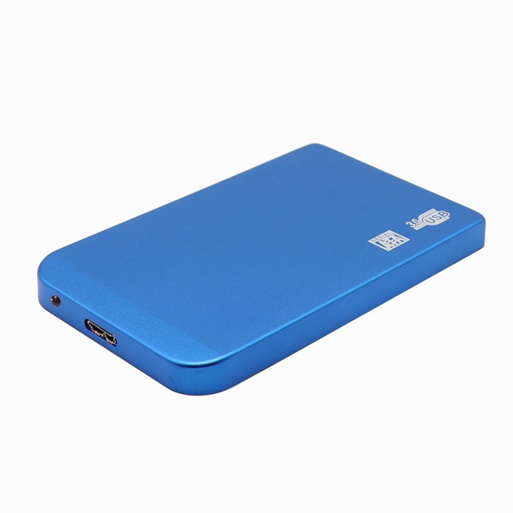 Външен твърд диск USB 3.0 преносим твърд диск, 1TB, син