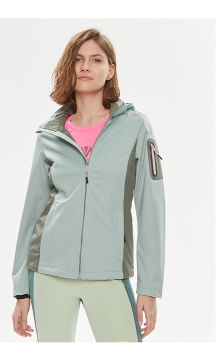 Női kabát, CMP, 443221, zöld, poliészter, Zöld