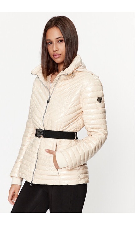 Geaca dama, Emporio Armani, 076887, Ecru, Poliamida, Ecru