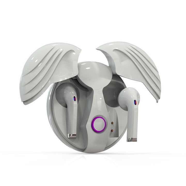 Casti wireless ADOL cu microfon incorporat, control tactil, reglare volum