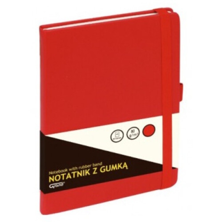 Jegyzetfüzet, Netuno, A5, 80 lap, Matematika, Tűzött, Piros
