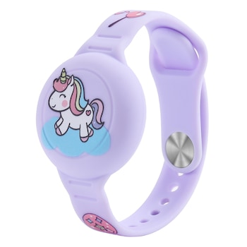 Bratara AirTag, Silicon, Ajustabila, 14cm-18cm, Violet