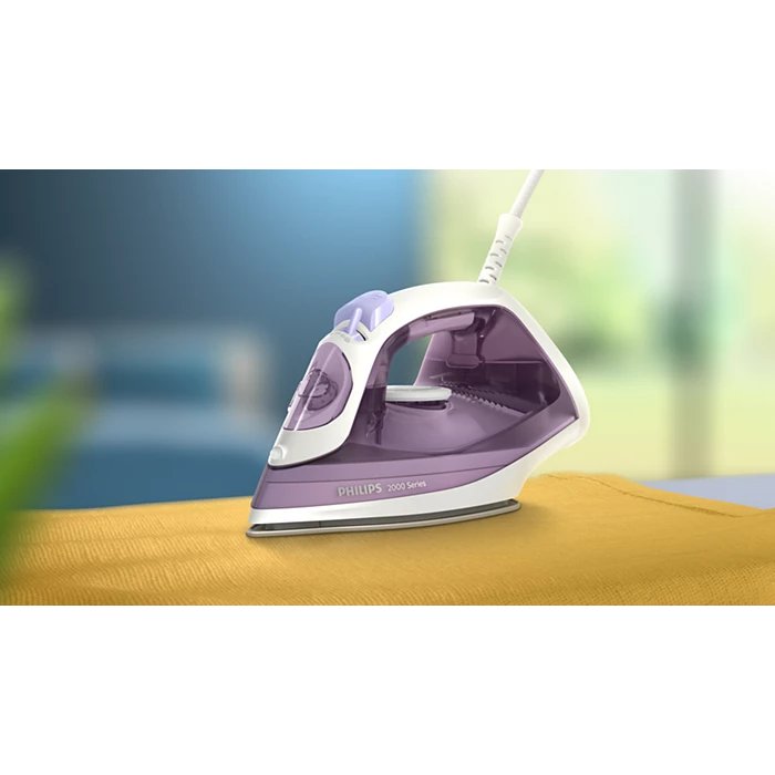 Fier de calcat cu abur Philips 2000 Series DST2020/30, ceramica, 2000W, 250ml, 4 setari de abur