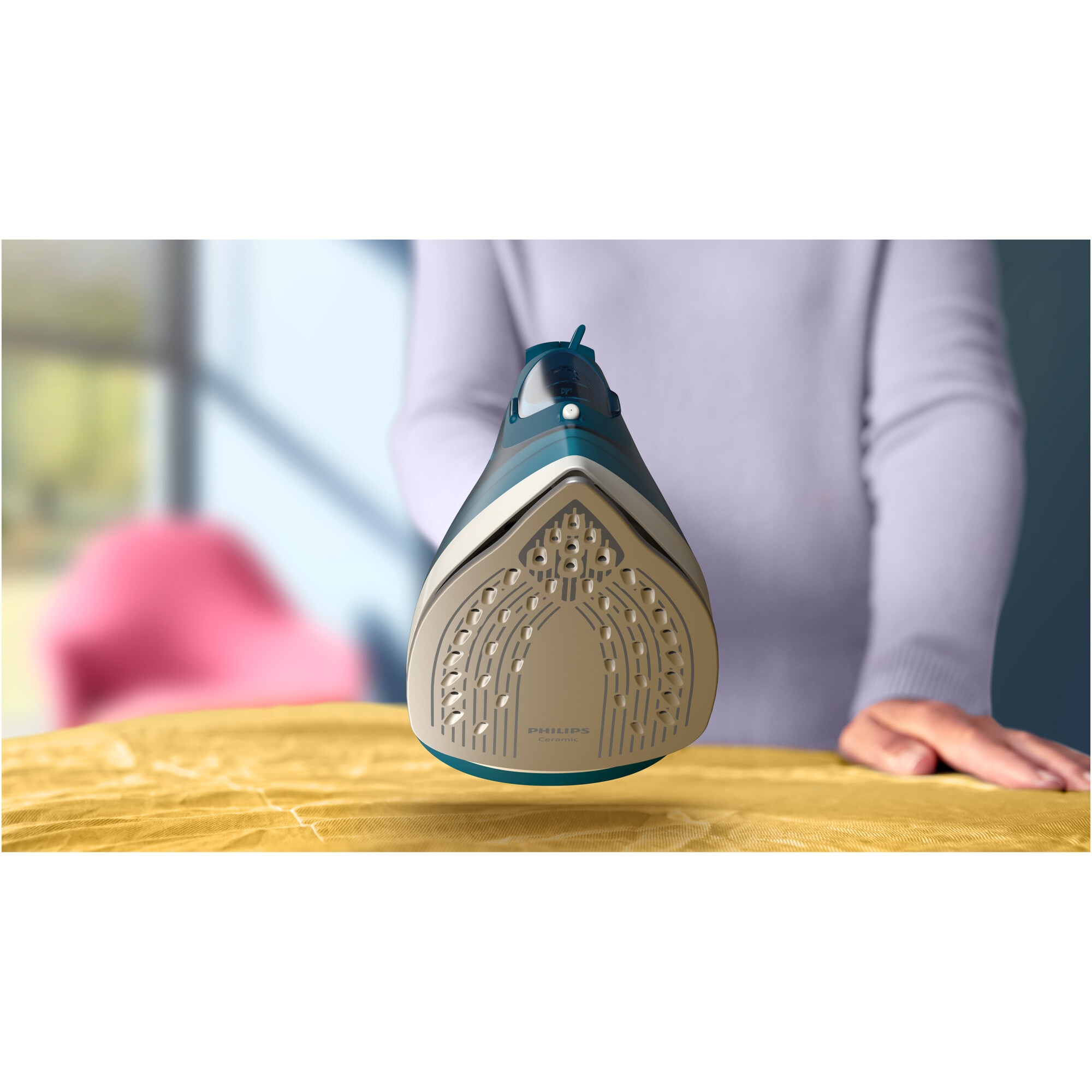 Fer à Repasser Vapeur Philips Série 2000 - 2000W Semelle Céramique Anti-Rayures, Coup de Vapeur 130 g, Anti-Goutte, Calc-Clean et Arrêt Automatique DST2030/90 Philips DST2030/90 vapeur verticale