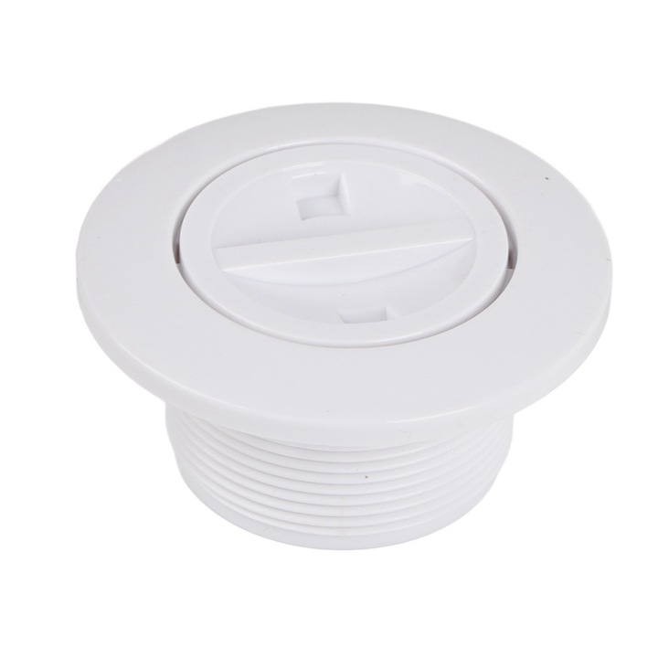 Csere tartozék medencevíz-lefolyóhoz, ABS, fehér