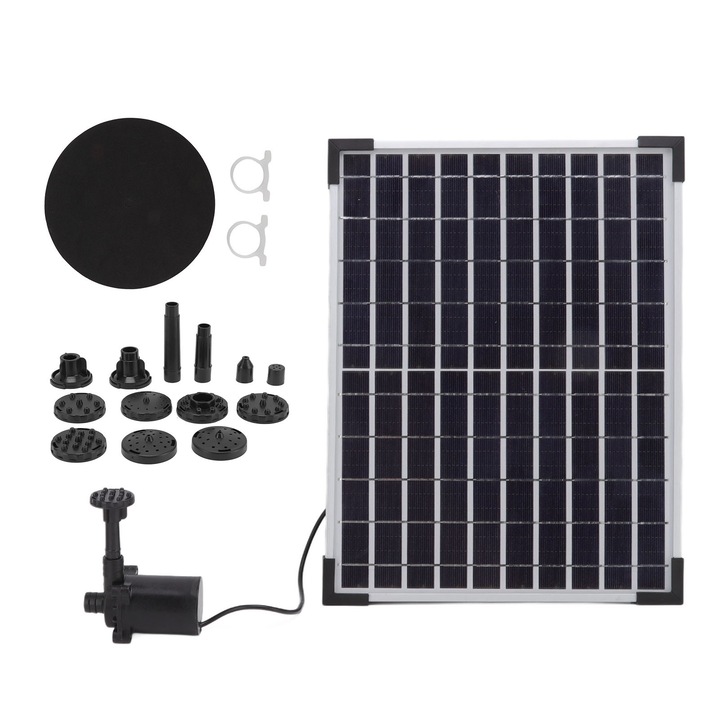 Соларна водна помпа KkvoGmle 10V 12W, бърз рестарт, ABS