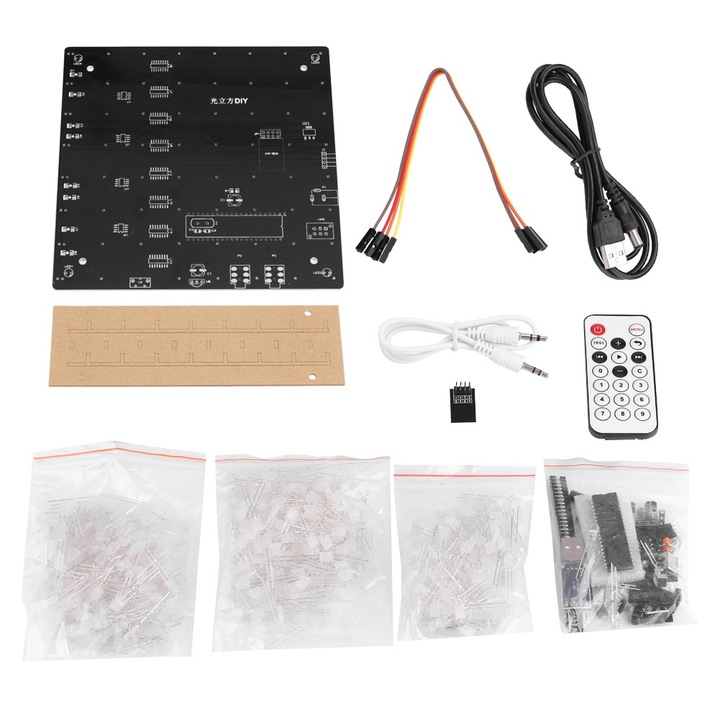 Bizaical 3D LED комплект, 512 лампи, дистанционно управление, 161x161x233mm