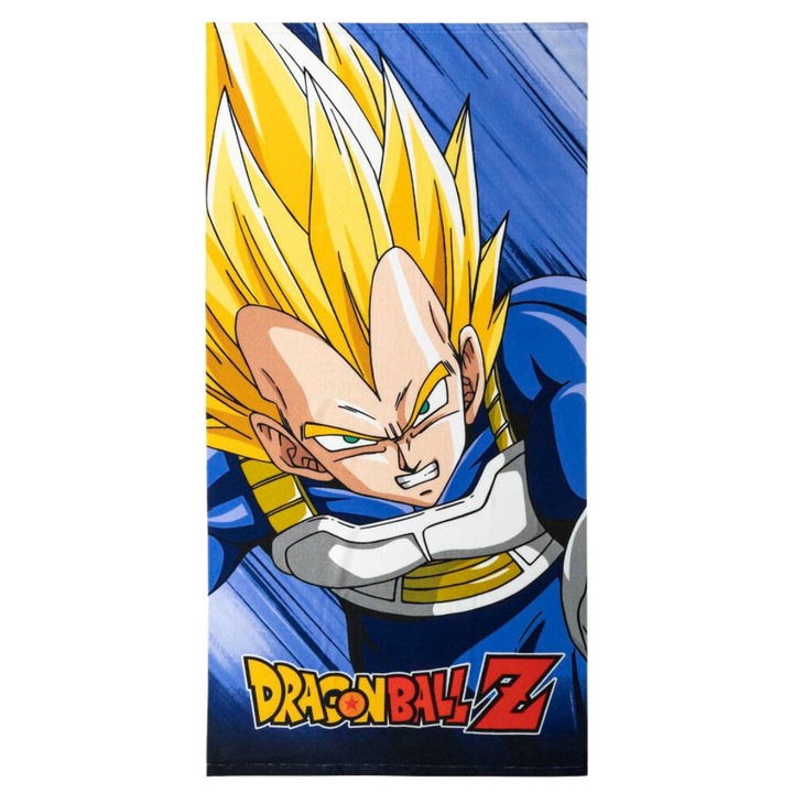 Кърпа за плаж Dragon Ball Z Vegeta Super Saiyan, Микрофибърна, 70x140 см