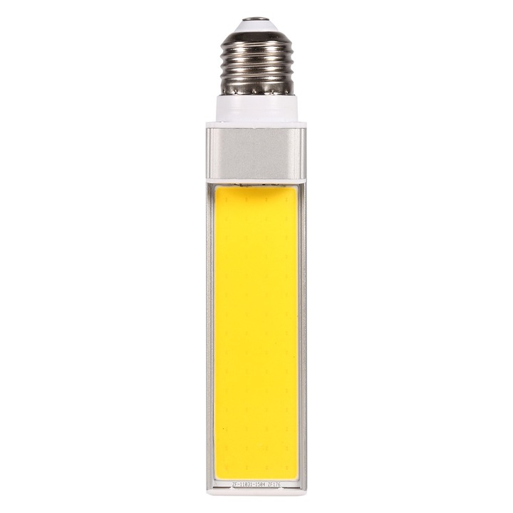 1x E27 COB Bec LED 85-265V Spot vízszintes fény (12W meleg fehér)