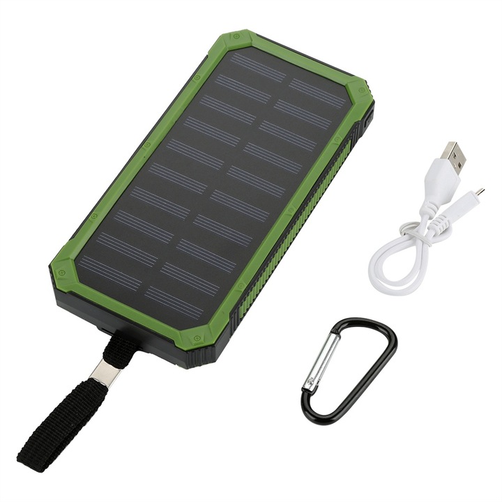Hordozható napelemes lámpa, 20000mAh, 6 LED, KkvoGmle