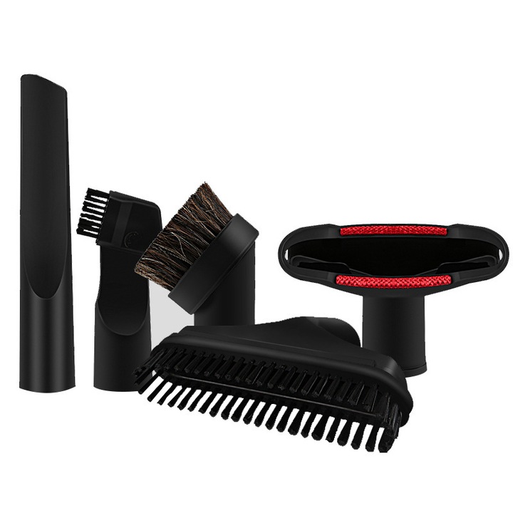 Set 5 accesorii pentru aspirator Golxmse, compatibil cu aspiratoare Philips/Midea, cu diametru interior 32mm, negru