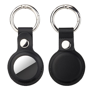 Suport pentru breloc AirTag din piele - Huse si brelocuri pentru Apple AirTag, negru