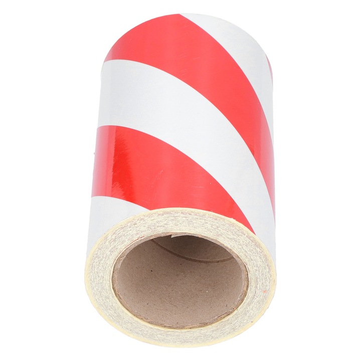 Светлоотразителна лента KkvoGmle, червена/бяла