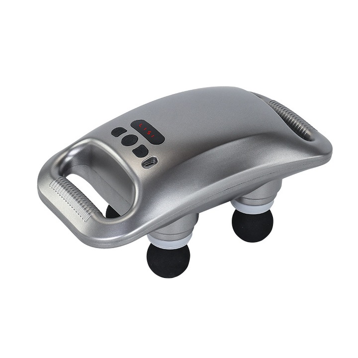 Инструмент за масаж, топлина за месене, 6-степенна мощност, интелигентно време, 2000 mah батерия, заглушен двигател, пестене на енергия и пестене на енергия
