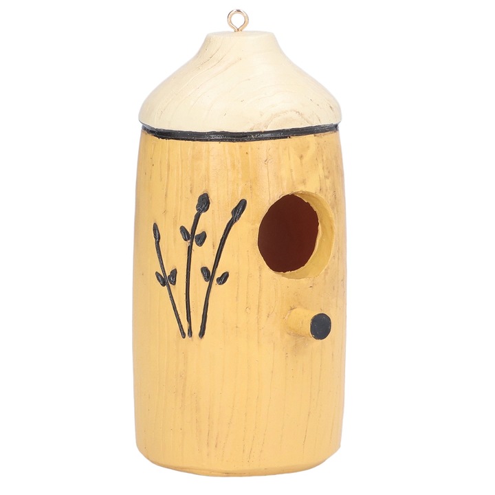 Jormftte Kolibriház, 13x6x6cm, kompozit gyantából, dekoratív, kerti