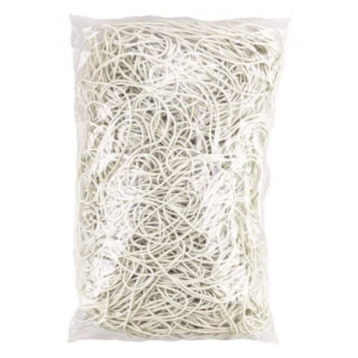 Ластици за пари, Netuno, Каучук, За многократна употреба, 1 кг, 100x1.5x.1.5mm, Бял