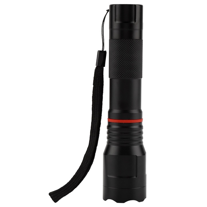 Jormftte T6 + COB hordozható lámpa, 5 mód, alumínium, mini méret, zoomolható