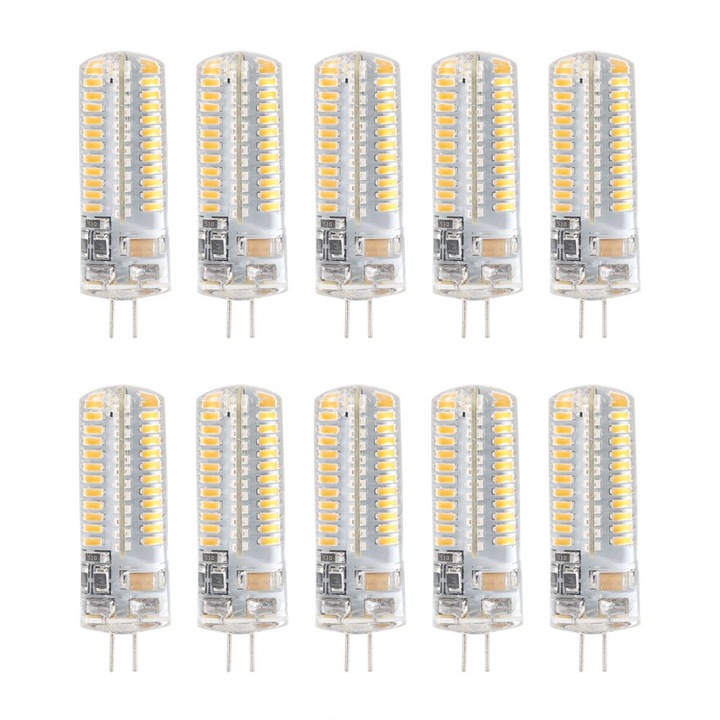 LED крушка G4 220V KkvoGmle 6W топло бяла светлина, 96LED, 30000 часа живот