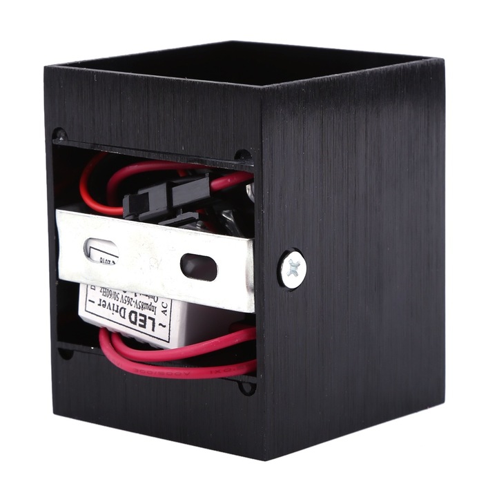 Jormftte 3W LED fali lámpa, kocka design, hideg fehér, beltéri