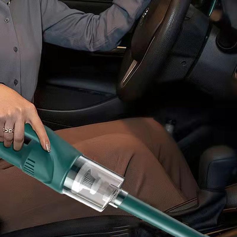 Aspirator portabil wireless, verde. 45 min autonomie, ideal casa & masina