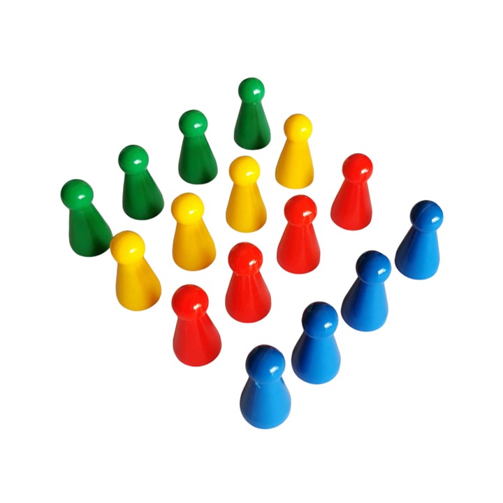 Set 16 Pioni pentru jocuri educative si de societate