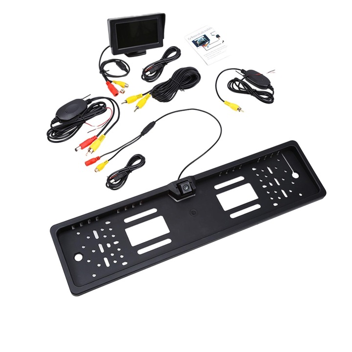 KkvoGmle безжична камера за заден ход, TFT 4.3 монитор, 170 градуса, водоустойчив