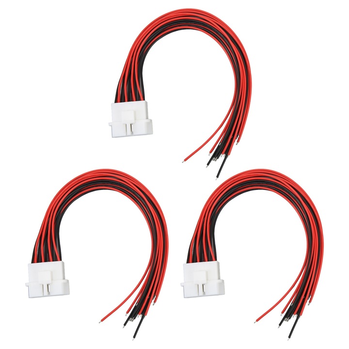 Conector cablu OBD2 masculin 3 buc, 16 pini, cablu prelungitor de diagnosticare universal de 30 cm pentru masini