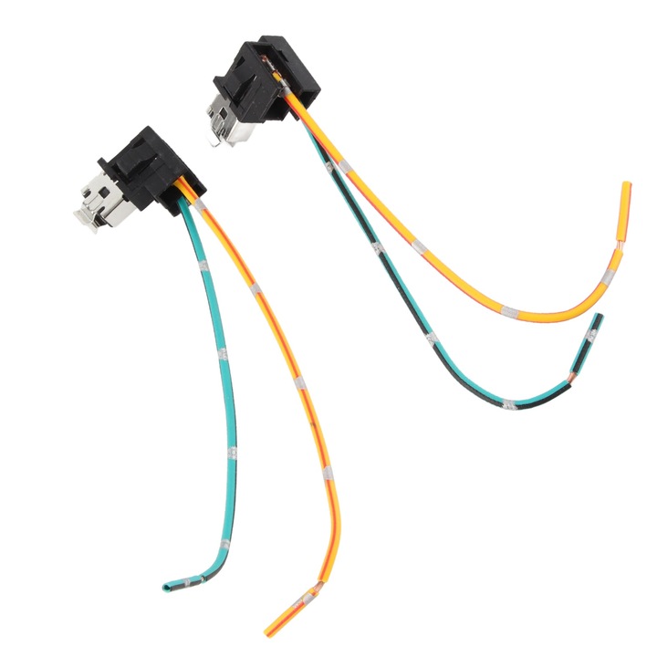 2 db H1 fényszóró izzó készlet, KkvoGmle, előhuzalozott, műanyag és fém, hőálló