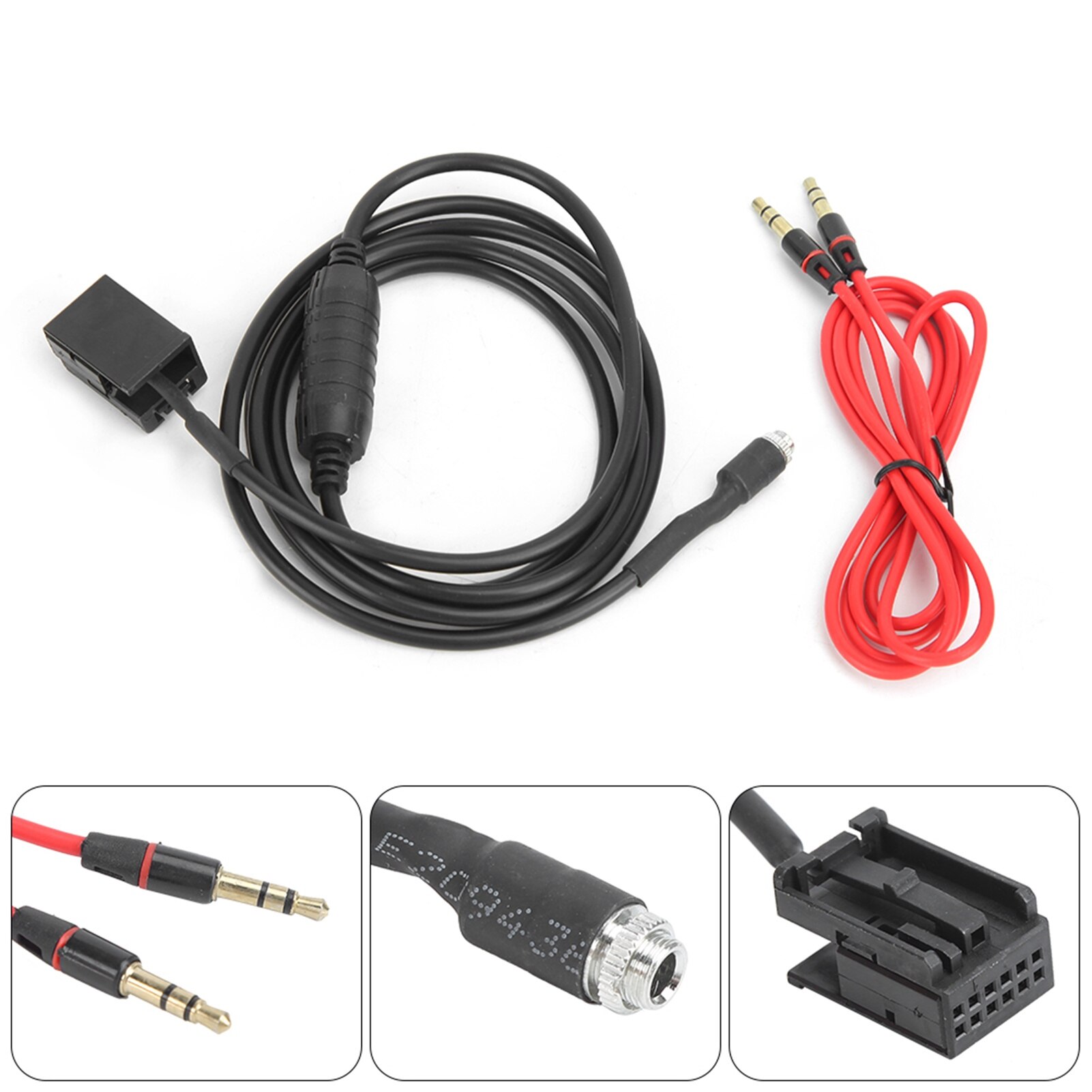 Câble Adaptateur AUX 3,5 Mm 12 Broches Pour BMW E39 E53 X5 Z4 E83 E85 E86 X3 Mini Cooper – Entrée Auxiliaire