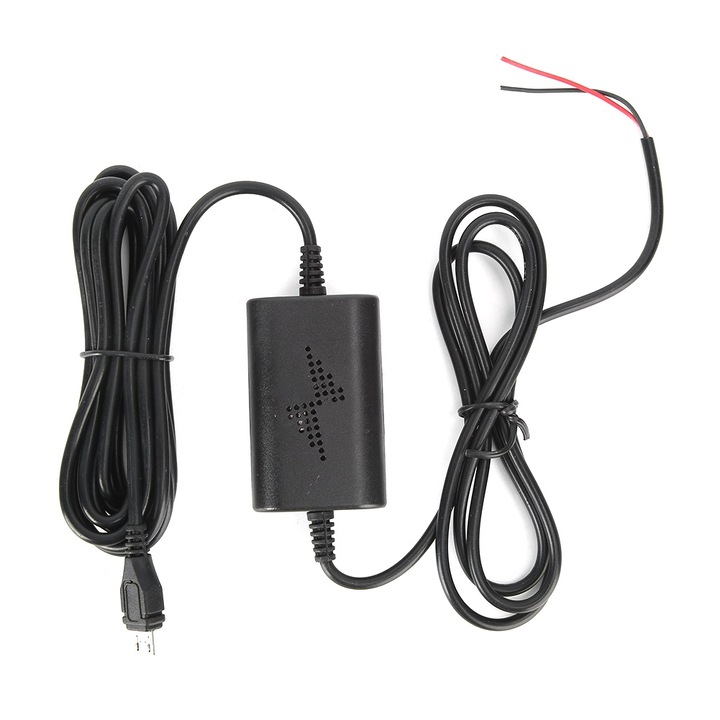KkvoGmle parkolásfigyelő kábel, 12V/24V – 5V 2,5A, Micro USB