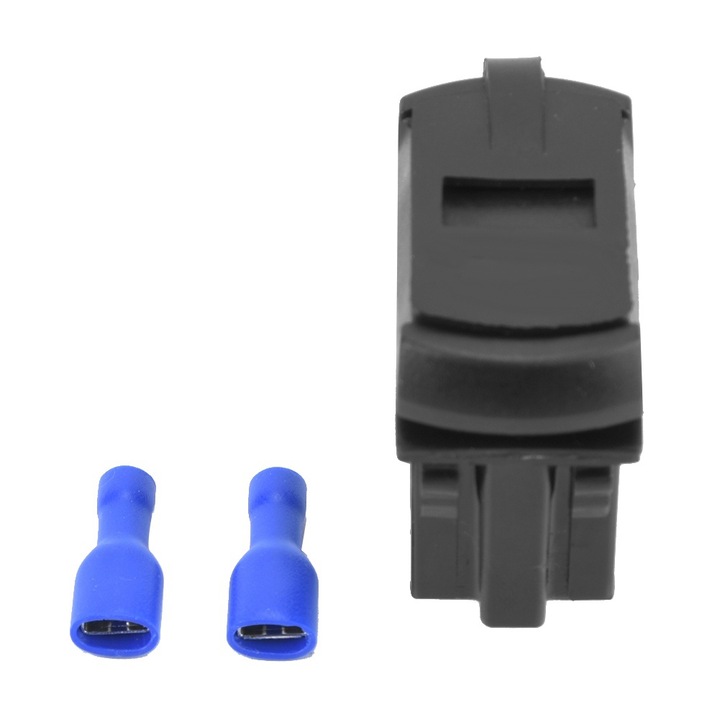 Bizaical dupla USB töltő motorkerékpárhoz, 12-24V, 5V, voltmérővel, vízálló burkolattal, 3100MA