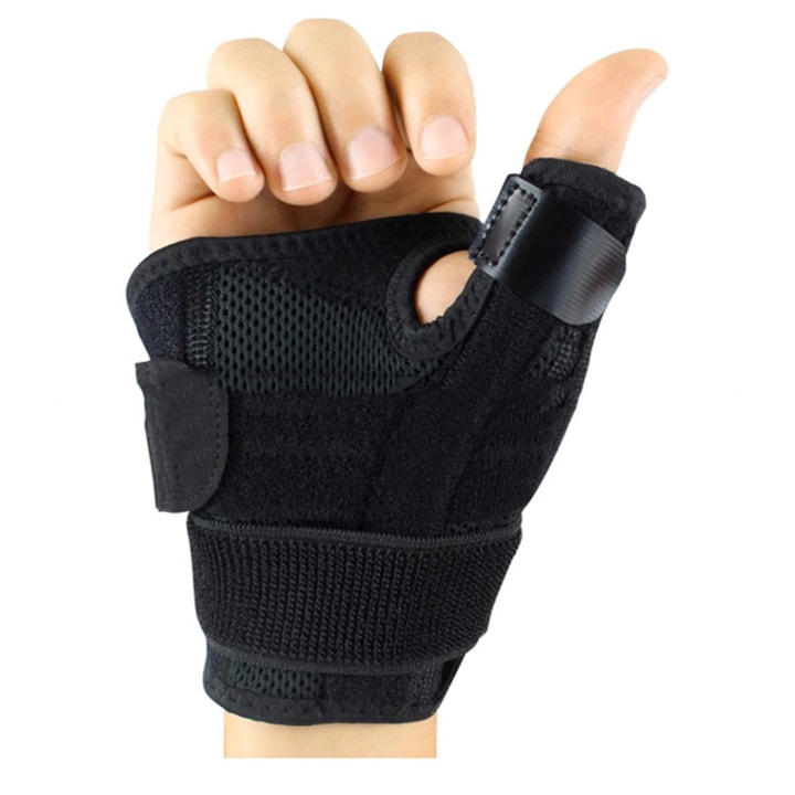 Jormftte csuklóvédő kesztyű, légáteresztő, kényelmes, fekete