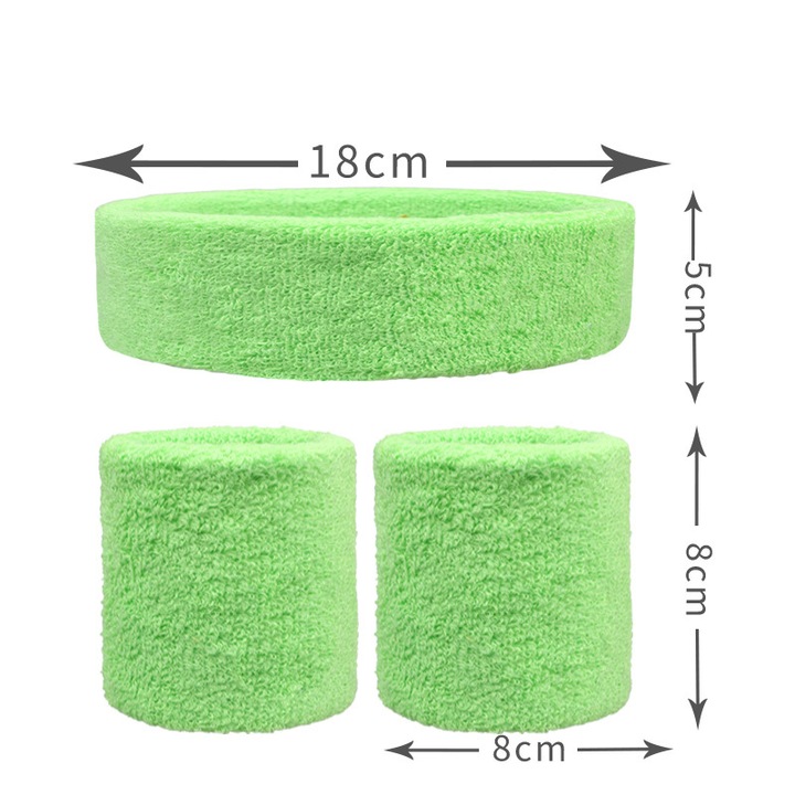 Лента за глава KkvoGmle от чист памук, абсорбираща, унисекс, за спорт, бяла