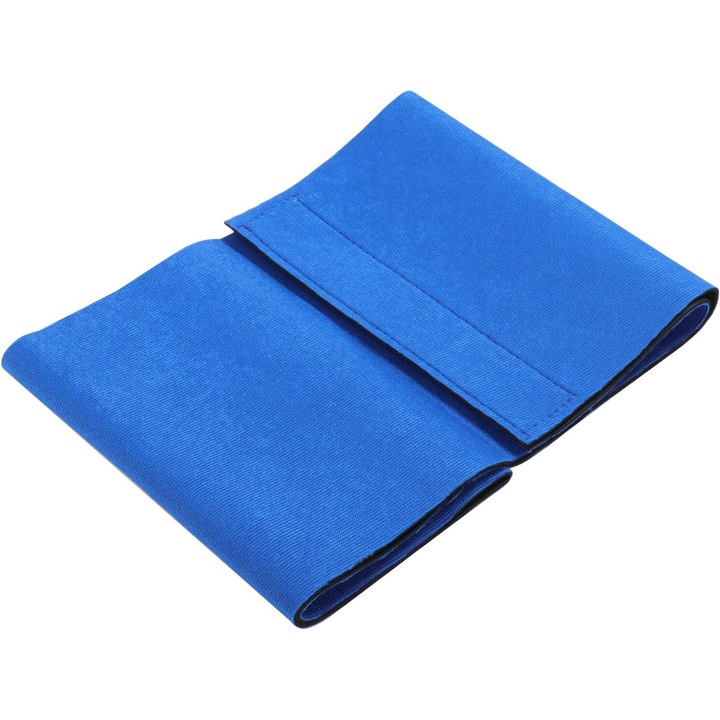 Centura abdominala pentru slabit si arderea grasimilor, lungime reglabila cu Velcro, favorizeaza transpiratia si modelarea taliei, unisex, albastru, 100 x 20 cm