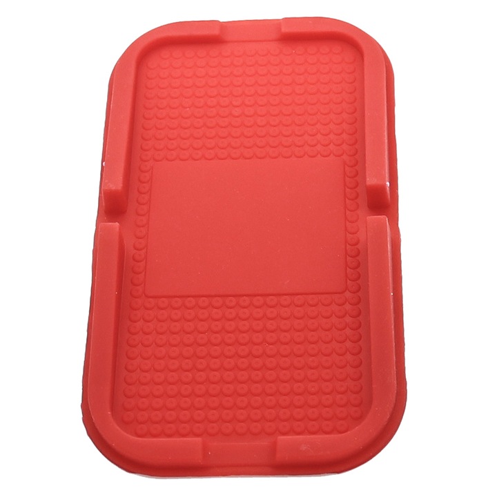 QttvbTna autótartó, csúszásgátló, szilikon, mosható, piros