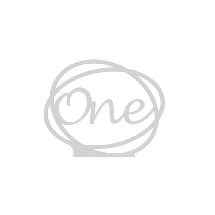 Сватбена украса за маса, "ONE", зала за събития, 163 Х 202 мм сребро