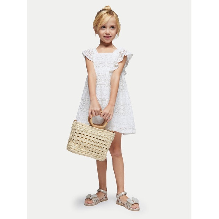 Рокля за момиче Mayoral 13713 Екрю Полиамид