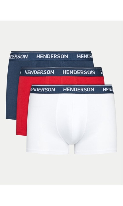 Set 3 perechi de boxeri, Henderson, 702464, Multicolor, Bumbac