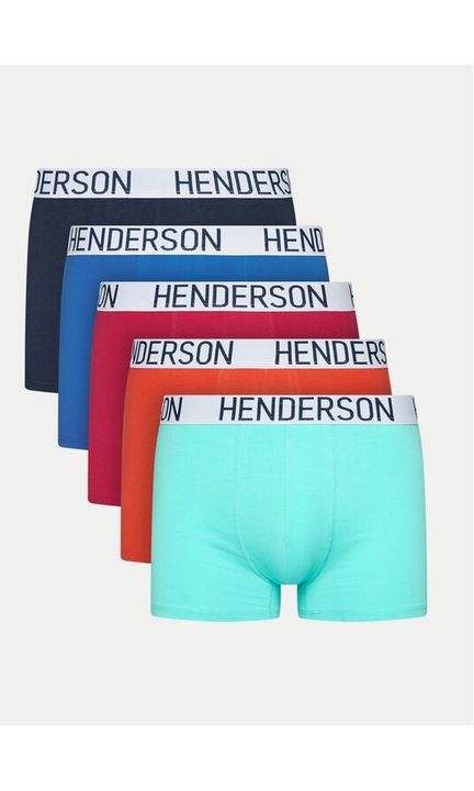 Set 5 perechi boxeri, Henderson, 702488, Multicolor, Bumbac