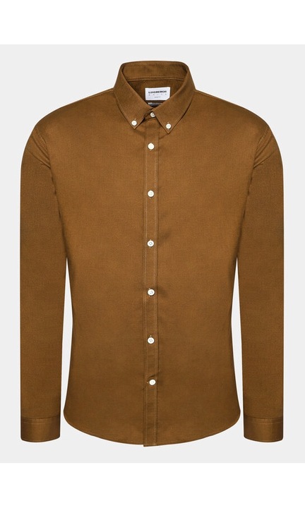 Férfi ing, LINDBERGH, 196578, barna, pamut